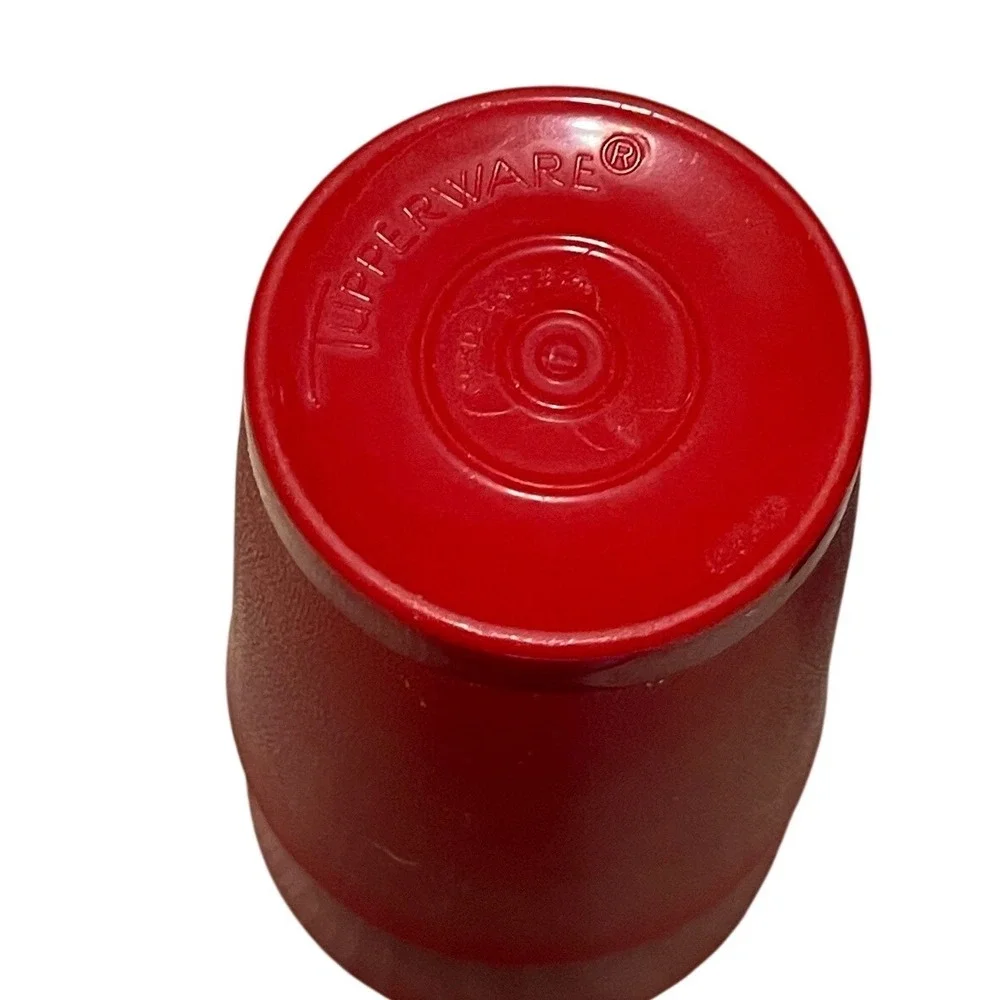 Tupperware 1251 Bell Tumblers Set of 7 Vintage 6oz Juice Cups‎ Blue Red I09